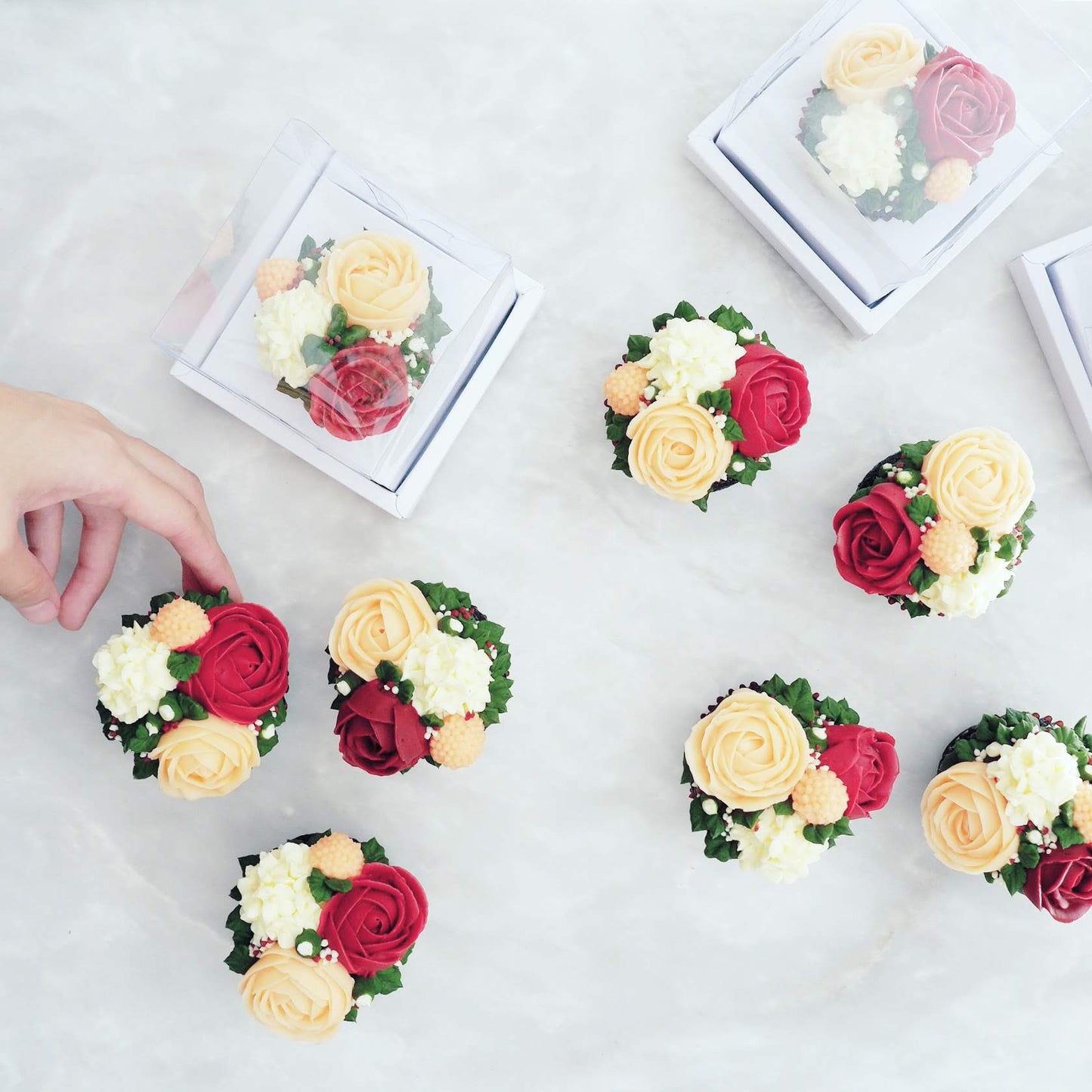 Floral Buttercream Cupcakes (1 dozen)