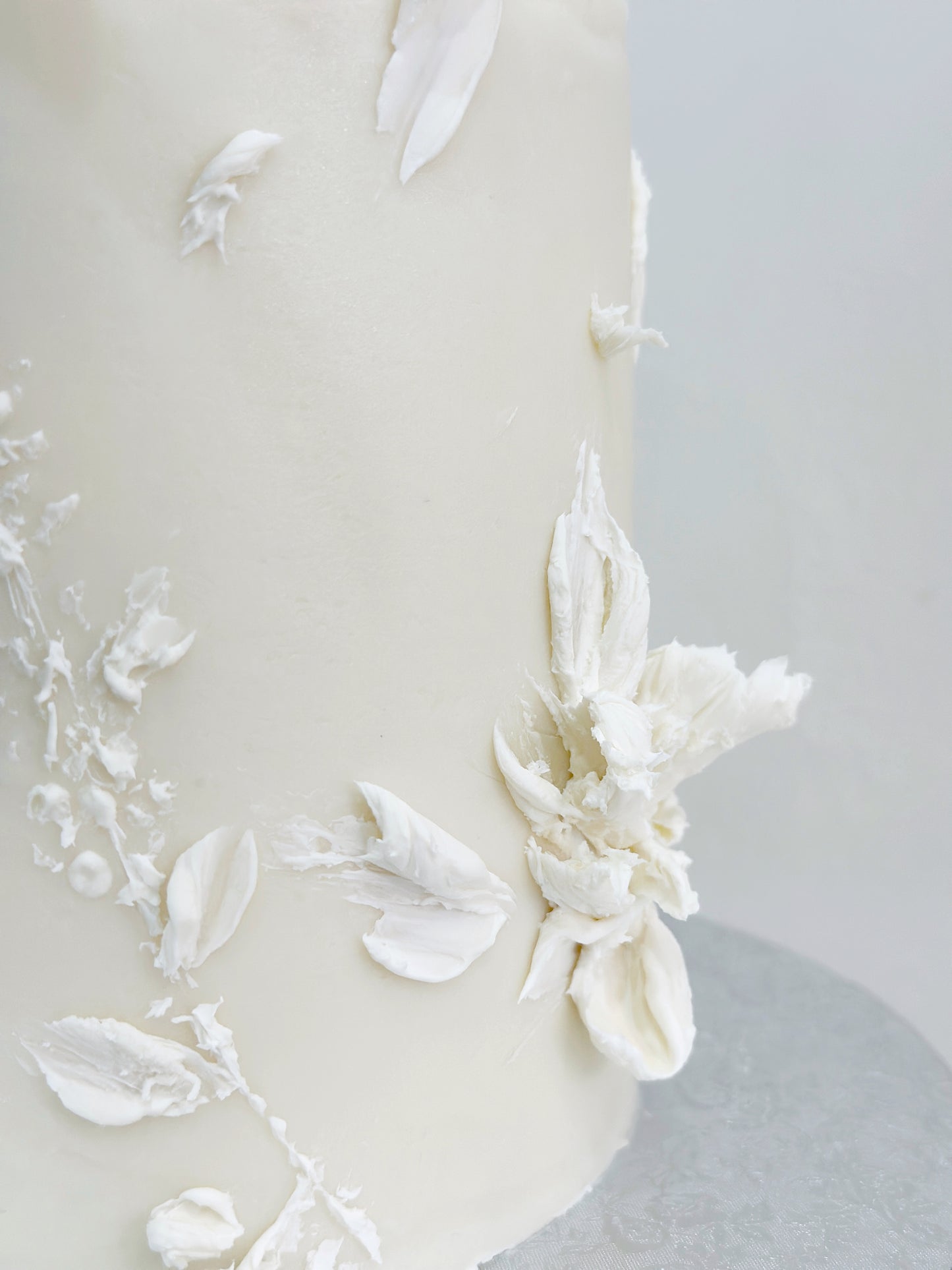 White Christening Cake