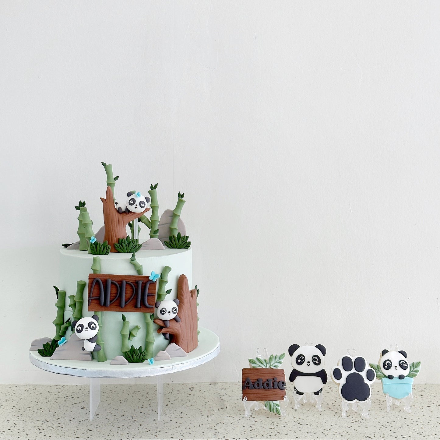 Panda Party Set (Custom Cake and Sugar Cookies)
