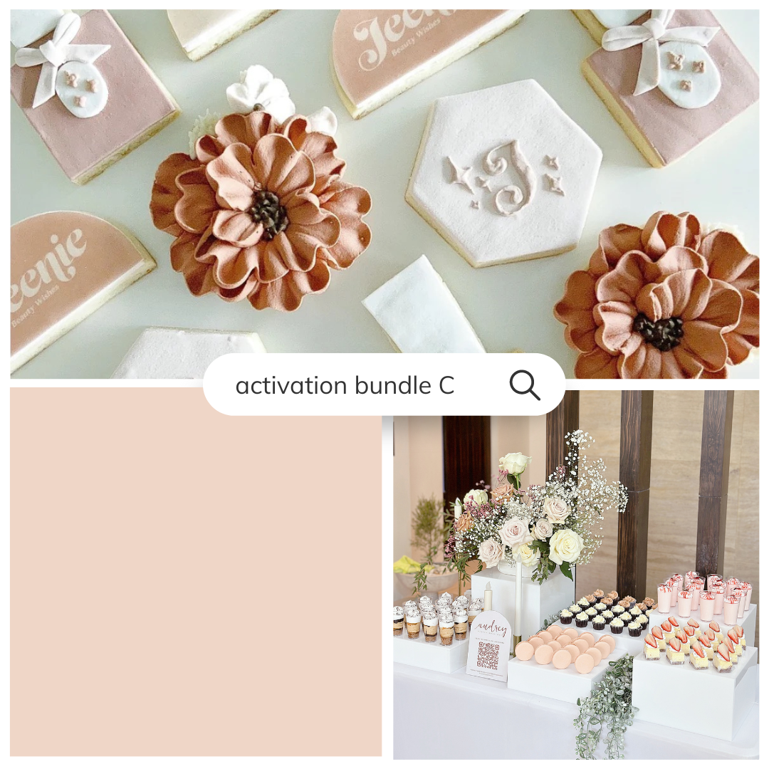 Brand Activation Bundle C - Branded Sugar Cookies and Food / Dessert Station