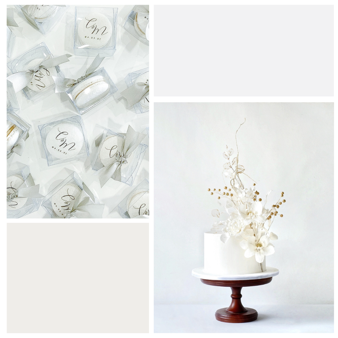 Wedding Bundle White - Cake and Guest Favors