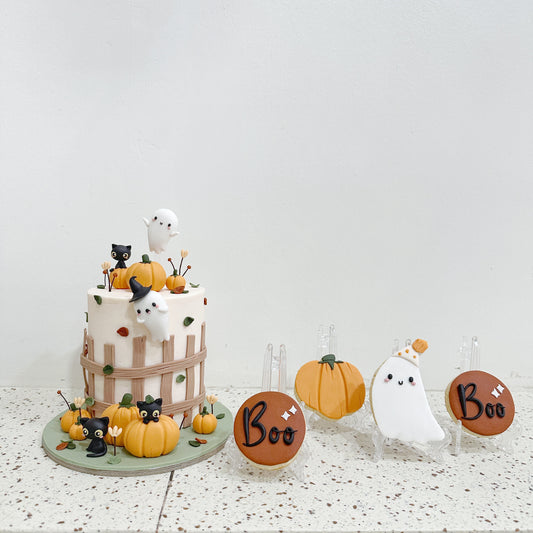 Halloween Party (Custom Cake, Cookies and Cupcake Set)