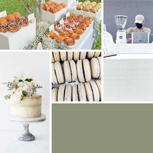 Semi-Full Wedding Bundle White - Cake, Food Carts and Guest Favors