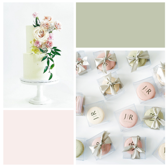 Wedding Bundle Sage and Blush - Cake and Guest Favors